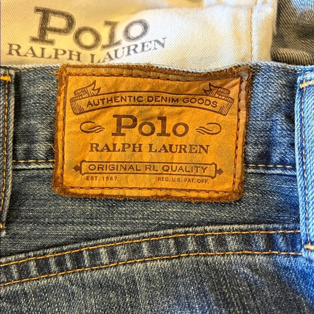 Polo Ralph Lauren Mens 38 Varick Slim Straight Denim Jeans